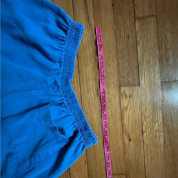 Nettle Studios Mid Easy Pant in Cobalt Linen Large Regular Length - Picture 12 of 13